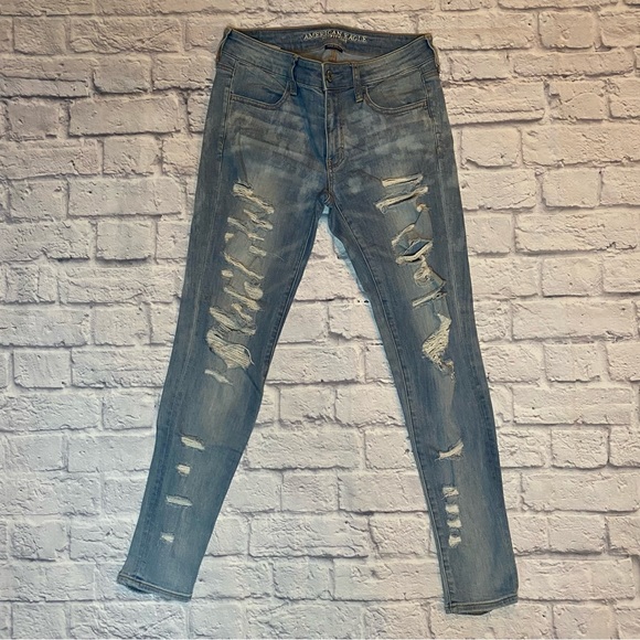 American Eagle shredded jeggings - Picture 2 of 12